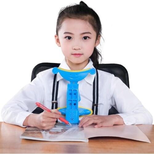 Kids Sitting Posture Corrector When Reading And Writing Adjustable Anti-myopia Sitting Support Brace,blue Pink Green Available
