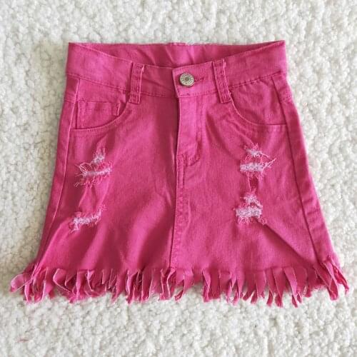 Summer baby girls children clothes denim skirt wholesale support