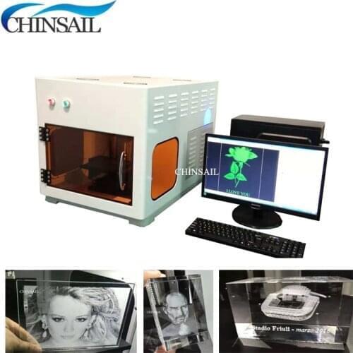 Mini / small size crystal glass 3d laser inner engrave machine