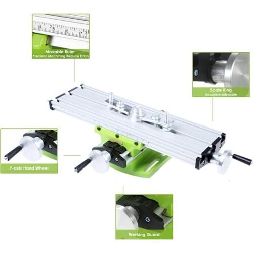 Mini Bench Vise Fixture Drill Milling Machine Compound Vise Fixture Drill Milling Machine Compound Table Adjustment Worktable