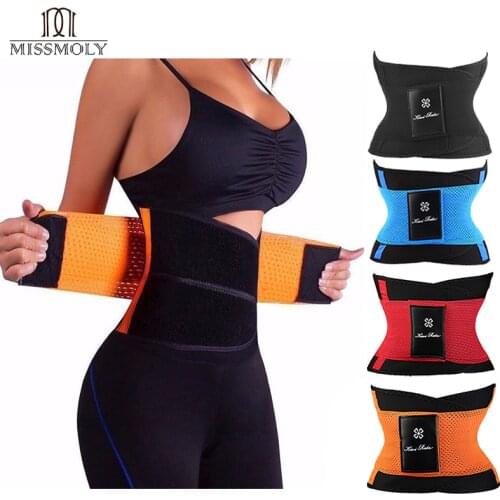 Miss Moly Sweat Belt Modeling Strap Waist Cincher For Women Men Waist Trainer Belly Slimming Belt Sheath Shaperwear Tummy Corset