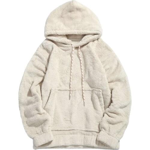 Rebicoo Sweater Men Jumper Acrylic Fashion Solid Long Sleeve Hooded Pockets Tops Sweater Blouse Outwear Mens Sweaters