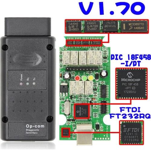 OPCOM 2014V For Opel OP COM 1.70 flash firmware update Car Diagnostic for Opel OP-COM 1.95 PIC18F458 CAN BUS OBD OBD2 Auto Tools
