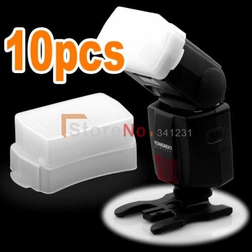 Wholesale 10pcs White Flash Bounce Diffuser Softbox for Speedlight SB-600 SB-800 With Tracking Number