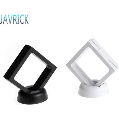 Floating Suspended Display Case Jewellery Coins Gems Artefacts Stand Holder Box F3MD