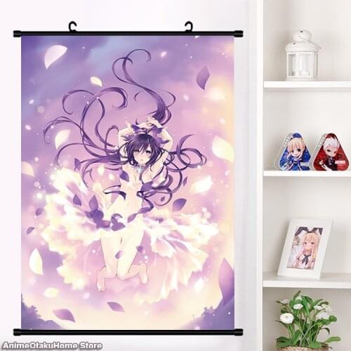 Hot Anime Manga DATE A LIVE Yatogami Tohka HD Wall Scroll Painting Poster Home Decor Collectible Decorative Art Gifts