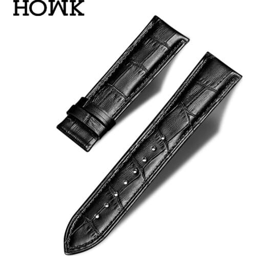 Watch Band Genuine Leather straps 18mm 20mm 22mm 24mm watch accessories men High-Quality Watchbands
