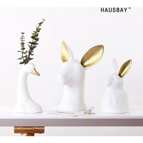 Light luxury flower cabinet entrance TV cabinet flower arrangement bookshelf decoration ceramic vase ornaments D227