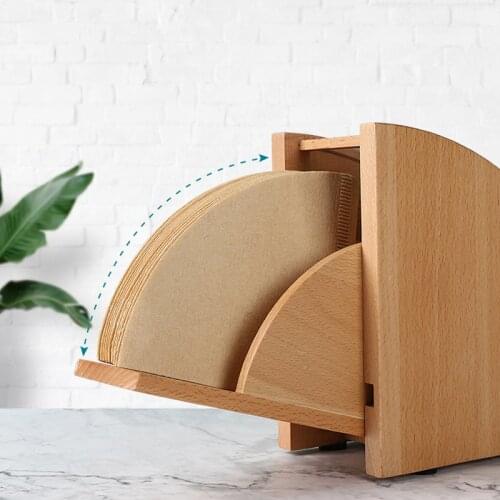 Hand Drip Coffee Filter Paper Holder Storage Rack V60 Decorative Cone Coffee Filter Container Household Coffee Accessories