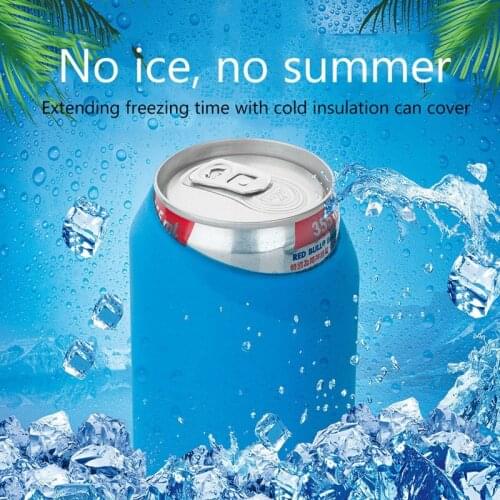 NHBR Beer Silicone Covers 12Oz Bottle Cold Insulation Cover Beer Cooler Bag Cola Drink Can Cases Sleeve Camping Travel