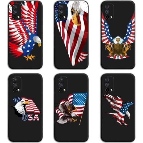 USA Bald Eagle American Flag Phone Case For OPPO Realme 6 Pro C3 5 Pro C2 RENO2-Z A11X XT