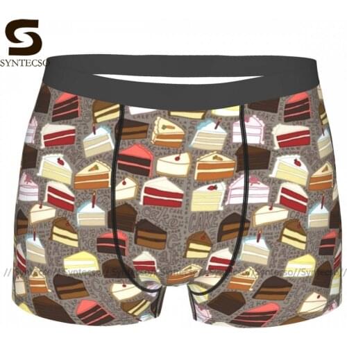 Strawberry Underwear Trenky Polyester Cute Trunk Boy Pouch Print Boxer Brief