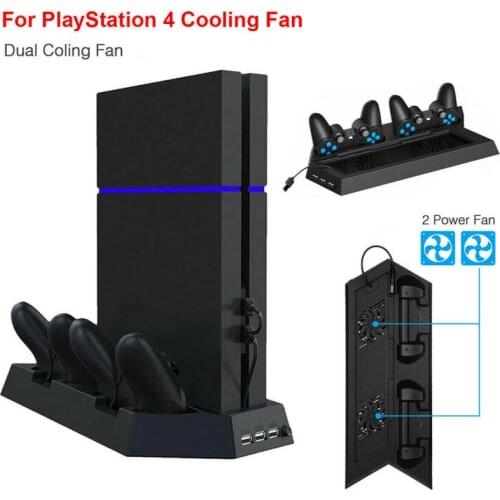 PS4 Cooling Fan Vertical Stand Station Controller Charger for Playstation 4 ~USA