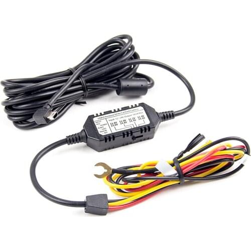 Dash Cam Car Camera DVR Mini USB Port 3 Wire ACC Hardwire Kit Cable HK3 For Parking Mode Optional Mini/Micro2/ATC/ATS Fuse Tap