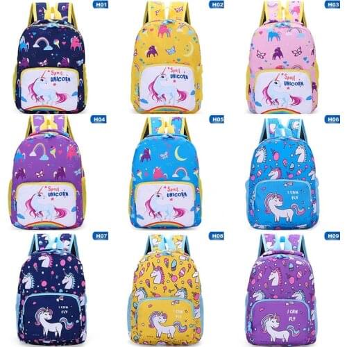 Large Capacity Student Backpack Unicorn Shoulder Bag Girls Fashion Bagpack Cute Unicorn Schoolbags Children Cartoon Book Bag