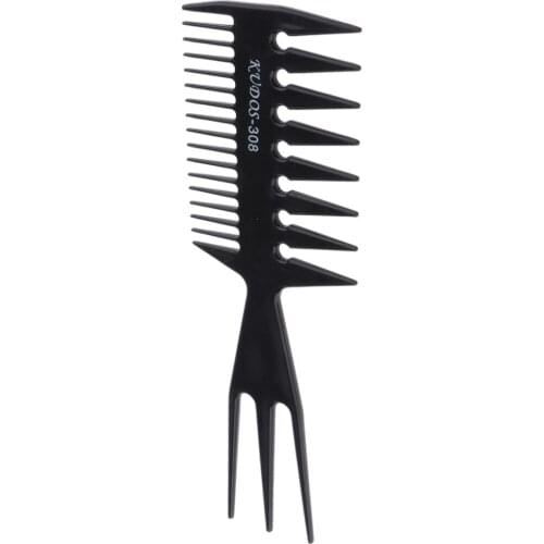 HIGH QUALITY HAIR STYLING COMB PROFESSIONAL BLACK BRUSH BARBERS COMB TOOL