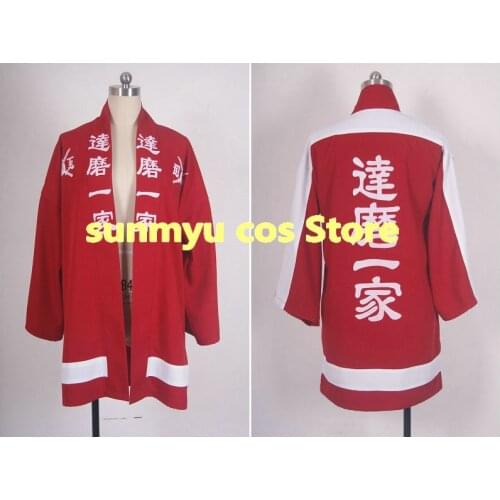 Customize,Free Shipping! HiGH＆LOW daruma ikka iwada mondoumuyou Red Happi COLOR AND WORDS CAN CHANGE Cosplay Costume Wholesale