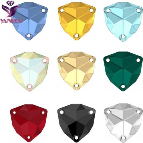 YANRUO 3272 Trilliant All Sizes Sewing Stones Glass Rhinestones DIY Stones Top Quality Sewn Crystal For Clothes Wedding Dress