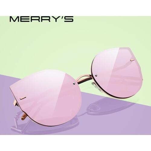 MERRYS DESIGN Women Fashion Cat Eye Sunglasses Rimless Frames Ladies Luxury Brand Trending Sun glasses UV400 Protection S8099N