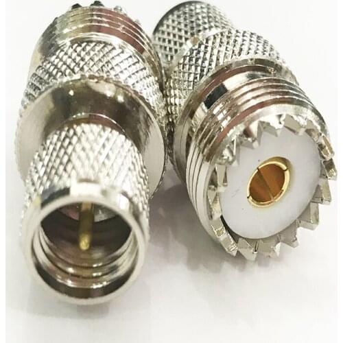 10pcs UHF SO239 Female Jack to Mini UHF Male plug RF coaxial adapter connector