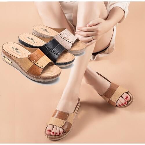 2020 rhinestone beach shoes, outdoor shoes, casual womens slippers, flat shoes, mid-heel shoes, wedge shoes, mothers sandals