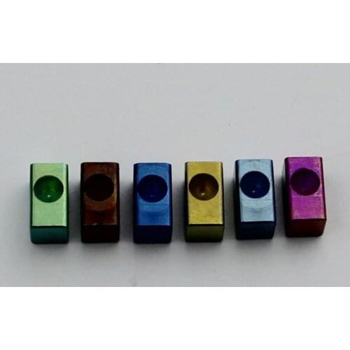 6 Piece Guyker String Lock Insert Block Rainbow Color Titanium Alloy For FR Special