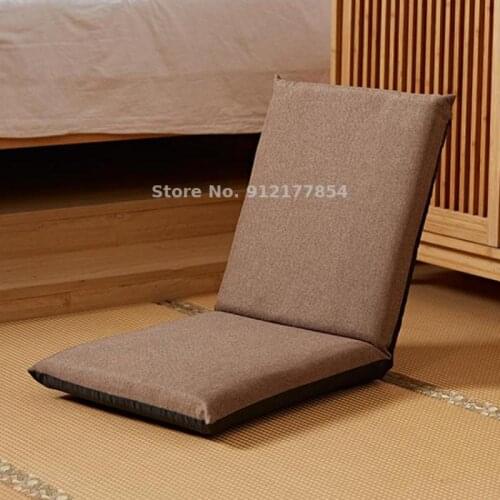 Bed lazy sofa removable and washable tatami back chair dormitory Japanese folding legless bedroom floor bay window chair