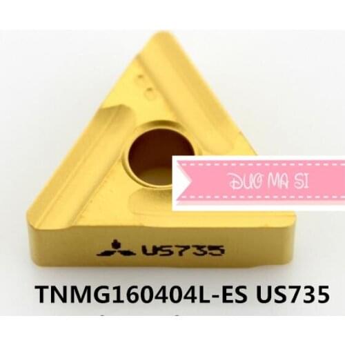 10pcs TNMG160404L-ES US735/TNMG160408L-ES US735 carbide inserts for MTJNR/MTQNR/MTJNR ,Turning Blades for Stainless Steel