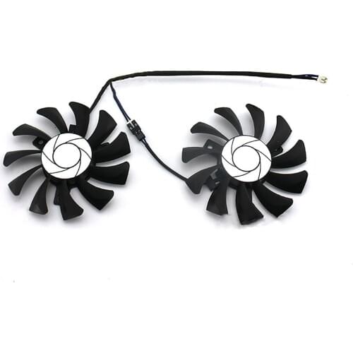 2pin 75MM Graphics Card Cooling Fan HA8010H12F for MSI GTX 1050ti 1050 GTX 1650 GPU Cooler Repair Part
