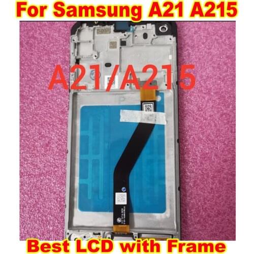 Best Working Sensor For Samsung Galaxy A215U A215U1 A21 A215 LCD Display Touch Screen Digitizer Assembly with Frame Pantalla