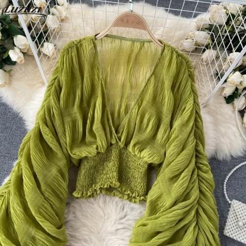 Вечерние блузки Luzuzi China At AliExpress