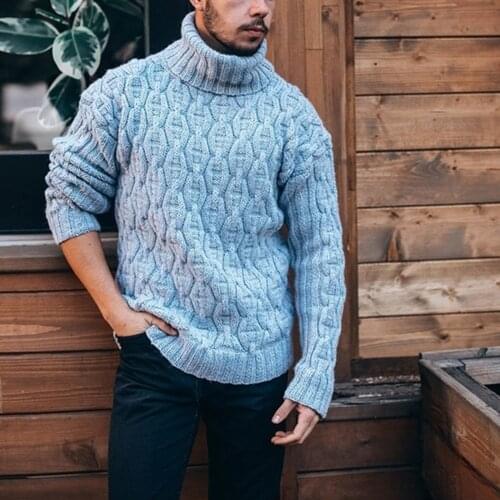 2020 Winter Men Pullover Sweater Casual Soft and Comfortable Pullover Sweater Jumper Thick warm knitted Men Sweater Tops D30