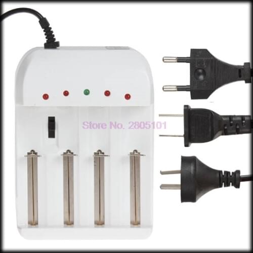 By DHL or EMS 200 pieces Universal Gradually Adjustable 4 Battery Charger with US / UK / EU AC Plug