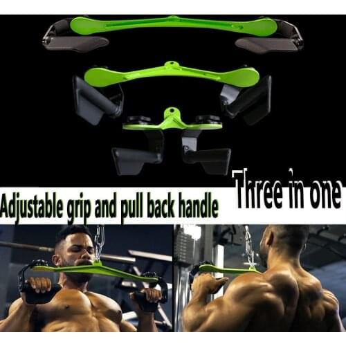 Lat Pull Down Bar Pulley Cable Machine Attachments Home Gym Fitness Rowing Biceps Triceps Workout Handle Back Muscles Blaster