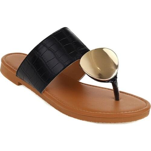 ZJVI 2021 Ladies slippers for Women black flat flats Shoes Woman summer sandals zapatos mujer slides grils flip flops beige