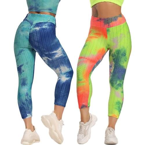 Calf-Length Pants Fitness Women Yoga Pants High Waist Leggings Push Up Leggins Sport Running Tights Women Gym Workout Sportswear
