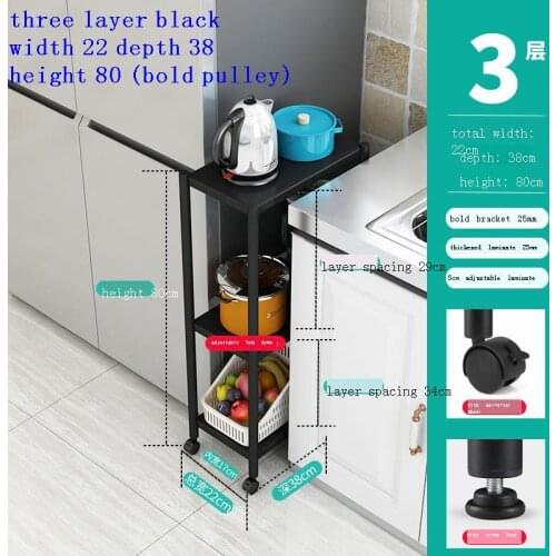 Scaffale Mensola Cuisine Home Organizer Etagere Rangement Cosas De Cocina with Wheels Prateleira Trolleys Kitchen Storage Rack