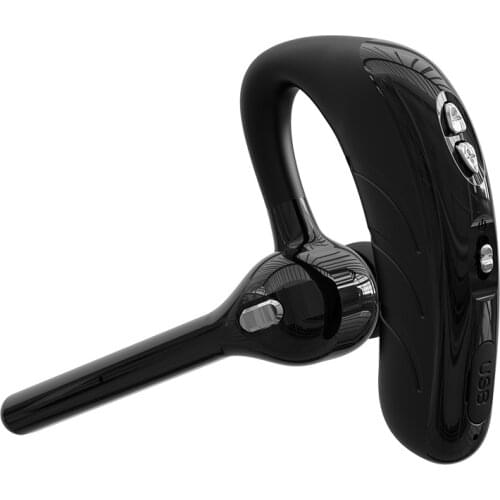 V8 Single Ear Headset with Mic Bluetooth5.1 Earphone Noise Cancelling Waterproof Earpiece Wireless Handsfree Long Standby Time