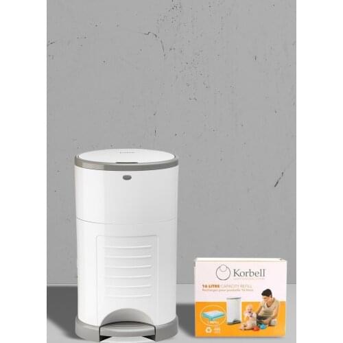 Baby Diaper Garbage Bucket System + 495 Pcs Cloth Capacity Garbage bag