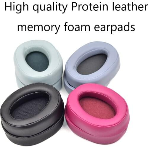 High Quality Protein leather Memory Foam Replacement Earpads Cushion for Sony MDR-100AAP 100A H600A Headphones Headset Cover