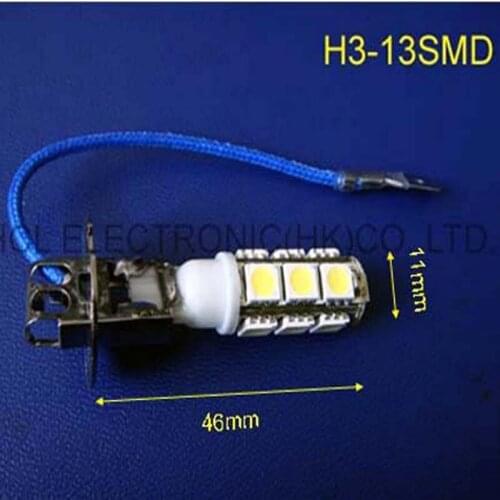 High quality 5050 12v H3 led fog lamps,Car LED H3 fog lights, H3 led bulbs free shipping 5pcs/lot