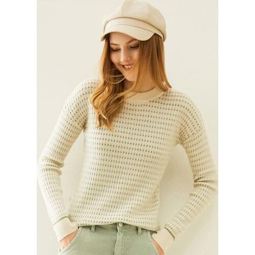 Adishree 2020 woman winter 100% Cashmere sweaters autumn knitted Pullovers High Quality Warm Female thickening O-neck patchwork