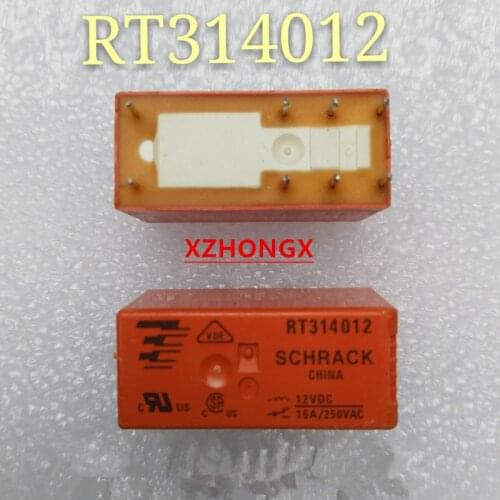 100% original novo te schrack rt314012 12vdc rt314024 24vdc relé