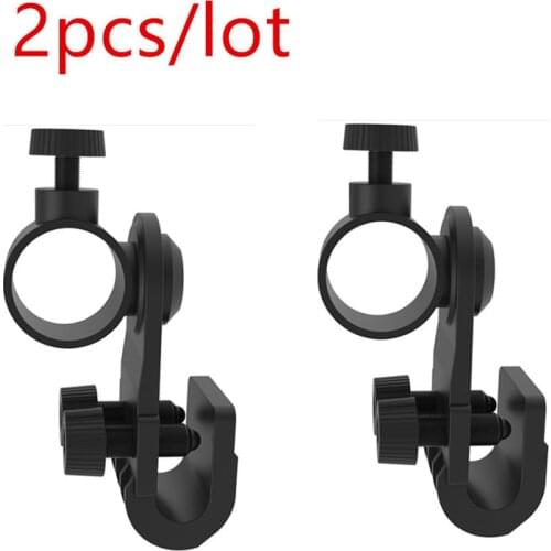 2pcs/lot Flashlight Torch Mount Holder Clamp Clip Adjustable Light Lamp Holder Clip Flashlight Mount Holders 180 Degree