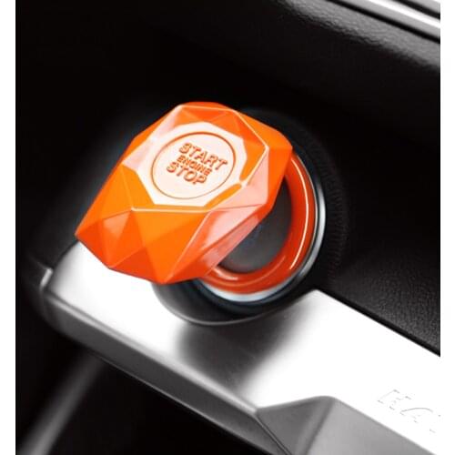 Car Accessories One-click Start Decor Sticker Universal Metal Car Engine Start Stop Button Ring Ignition Switch Cover Trim
