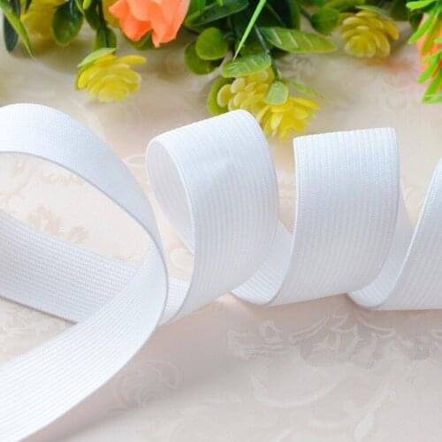 Free shipping 30meters/lot 38mm 1.5" width elastic webbing for garment underwears bags home textile elastic band black white