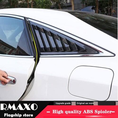 For Toyota Avalon 2019-2020 Sedan ABS Rear Door Window shades Louver Frame Window Sill Molding Cover Sticker Trim