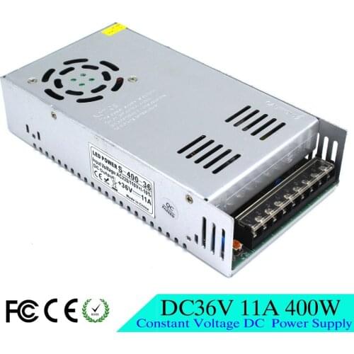 Best quality Single Output Switching Power Supply DC 36V 11A 400W Driver AC110 220V Input to DC36V USP for LED Strip CCTV CNC