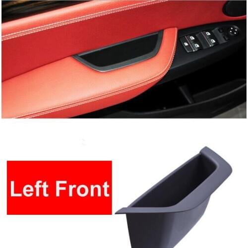 LHD RHD Car Left Front Interior Door Handle Inner Drivers Seat Side Panel Handle Pull ABS Trim For BMW X3 X4 F25 F26 2010-2016