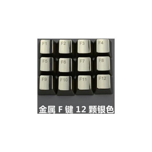 Mechanical Keyboard Accessories MKC Cherry Mx Switches Keycaps DOTA2 Special CS GO Gaming Metallic Silver Metal Keycap OEM